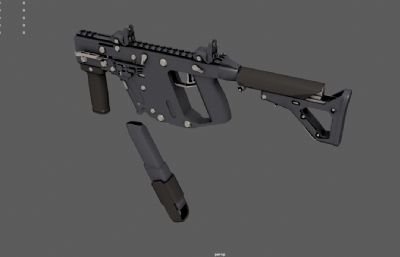 VECTOR冲锋枪,VECTOR突击步枪,短剑冲锋枪3dmaya模型