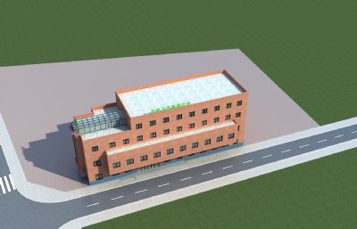 社区卫生服务中心,卫生院 ,体检中心3D模型