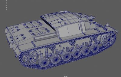 二战坦克,德国坦克,装甲车3dmaya模型