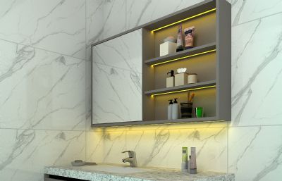 卫浴柜,浴室柜3D模型