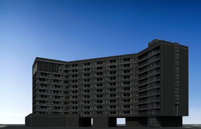 老年公寓,养老院,康复中心,酒店3D模型
