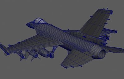 f-2战斗机maya模型,mb,fbx文件