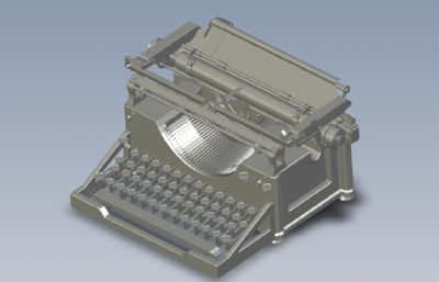 打字机3D数模