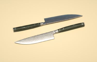 厨师刀,主厨刀,西式刀,菜刀C4D模型