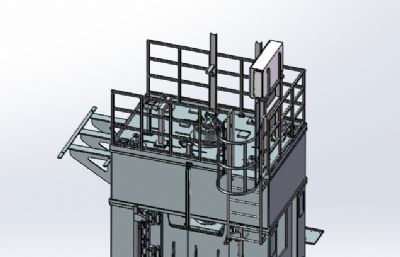 250T重型压力机3D模型,STP格式