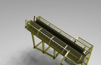矿山矿石输送机设备3D数模