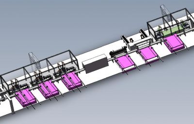 刀轴焊接生产线3D数模图纸(网盘下载）