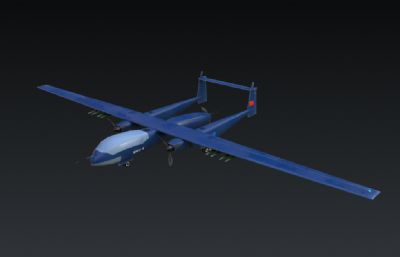双尾蝎无人机OBJ模型