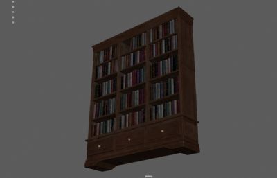 复古书架,维多利亚式书柜