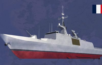 拉斐特级护卫舰3D模型