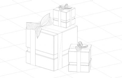 礼盒 礼物 小礼品C4D模型