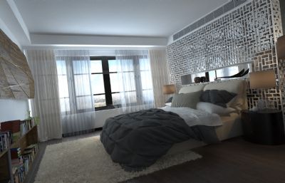 现代中式风格卧室 卧室装修装饰