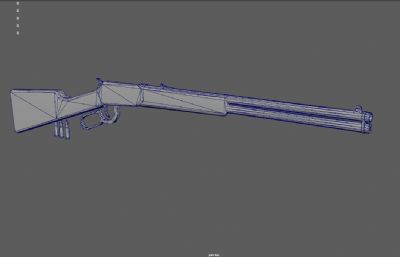 低模猎枪 霰弹枪游戏枪械3dmaya模型
