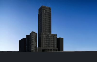 办公楼 宿舍 现代公寓3D模型