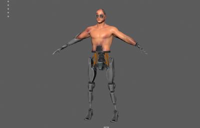改造人 科幻机器人 机械士兵3D模型