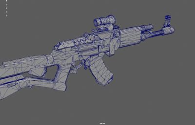 科幻AK47 狙击枪 自动步枪游戏道具