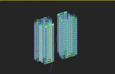 住宅构架改造3D模型