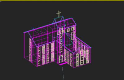 基督教堂 礼堂3D模型