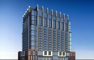 大型商场 商住楼 公寓式酒店3D模型