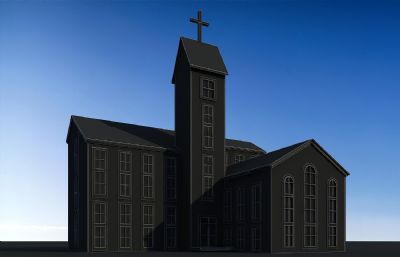 基督教堂 礼堂3D模型