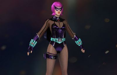 女蝙蝠侠 黑寡妇 特工FBX模型
