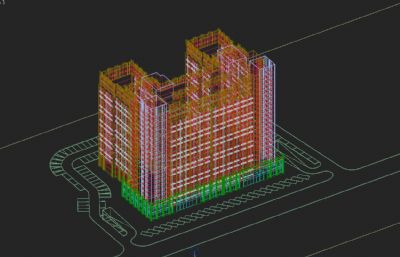 市康复院,康复中心,养老院3D模型