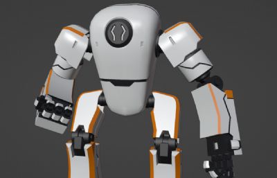 拳击机器人,竞技机械拳击手FBX模型