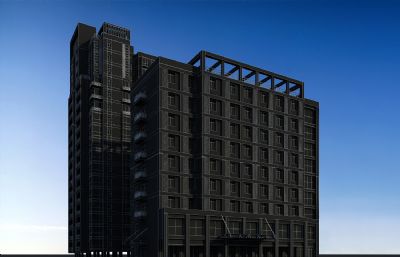 现代公寓,快捷酒店3D模型