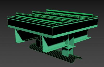 屋面节点,钢架结构3D模型素模