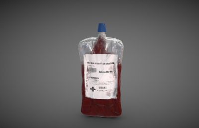 次世代医疗用输血袋FBX模型