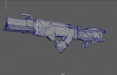科幻电磁枪,激光炮,等离子枪,电磁狙击炮3dmaya模型