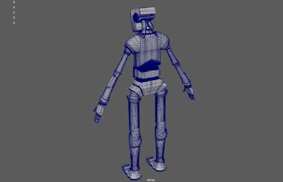 科幻机器人,流浪机器人,机械战士,未来机甲3Dmaya模型