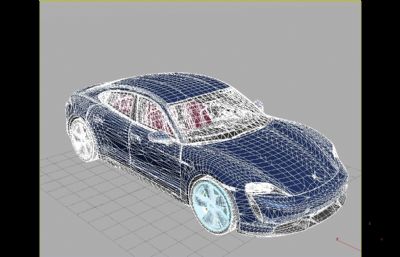 2023款保时捷Turbo汽车3D模型,MAX,FBX格式