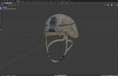 士兵头盔,作战头盔护具3D模型