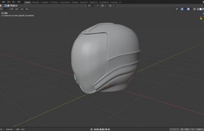 科幻外星球头盔,宇航服头盔OBJ模型