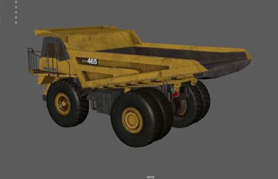 重型采矿车,大卡车,自卸车3dmaya模型