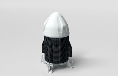 火箭,航天器外观3D模型