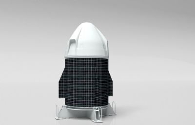 火箭,航天器外观3D模型