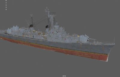 二战日本导弹驱逐舰,护卫舰,重型巡洋舰3DMAYA模型