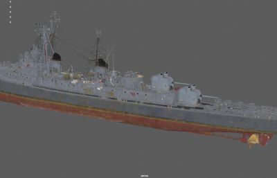 二战日本导弹驱逐舰,护卫舰,重型巡洋舰3DMAYA模型