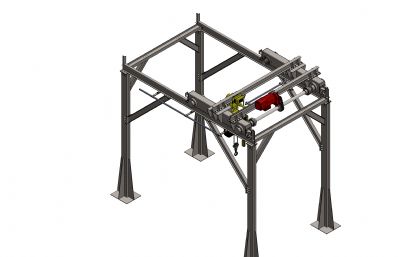 起重机,龙门吊结构3D模型
