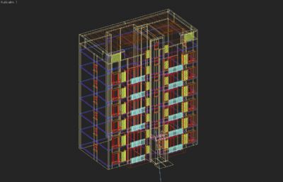 改造房,低层小区住宅,公租房3dmax模型