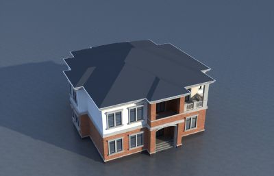 乡村自建房别墅3dmax模型