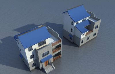 私房,农村自建房,独栋别墅3D模型