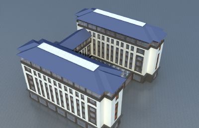综合楼,宿舍楼,车辆管理中心3dmax模型