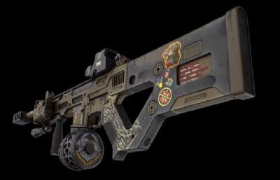 SCAR-H Custom自动步枪3dmax模型