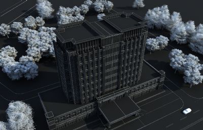 酒店办公楼,商务楼,写字楼3dmax模型