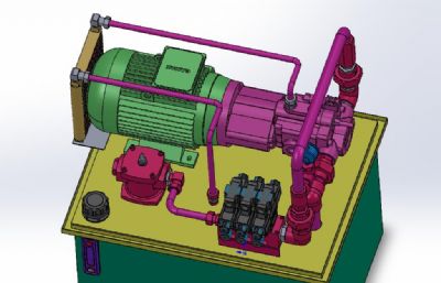 液压泵solidworks数模模型