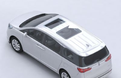 2022款GL8商务MPV汽车3D模型