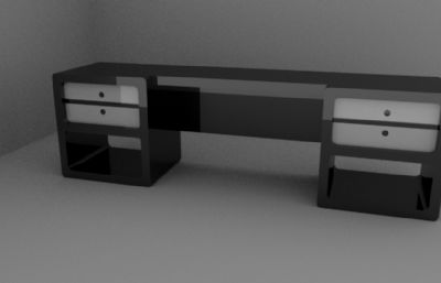 一张桌子,办公桌maya模型